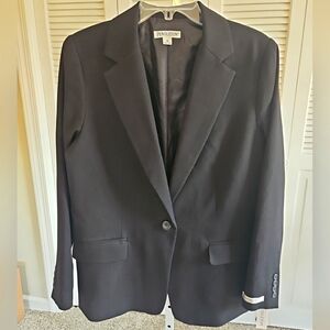 Pendleton Womens Virgin Wool Blazer Jacket Black Size 16 NWT USA Classic Career
